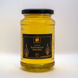 500 grammos Levendulás akácméz, elegáns megjelenéssel, prémium fekete matricával és lapkával