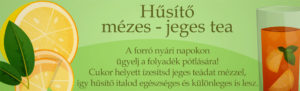 Jeges tea mézzel